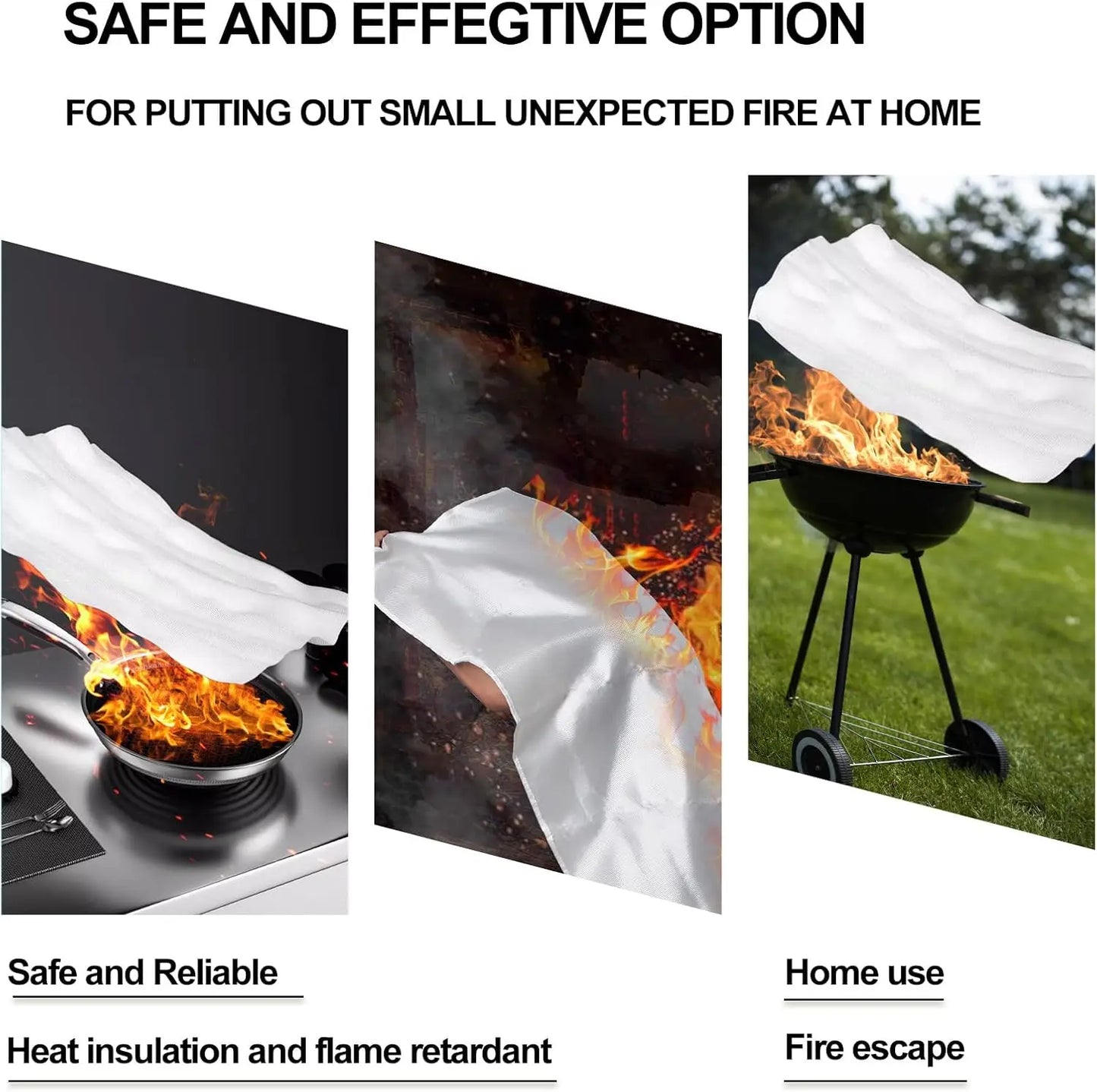 Fire Guard Safety Blanket 1X1m 1pcs