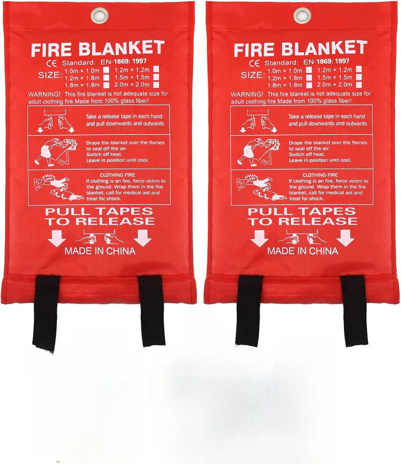 Fire Guard Safety Blanket 1X1m 1pcs